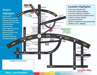 Sark Projects Builders Sark Green Leaf Map - Tukkuguda, Hyderabad ...