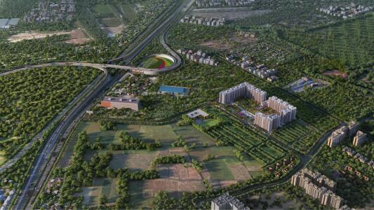 Sattva Vasanta Skye Aerial View