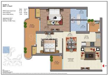 saya gold avenue 2 bhk price
