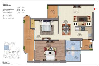 saya gold avenue 2 bhk price