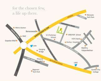 SCK Developers Bangalore SCK Apple Ridge Map - M Vishveshvaraiah Nagar ...