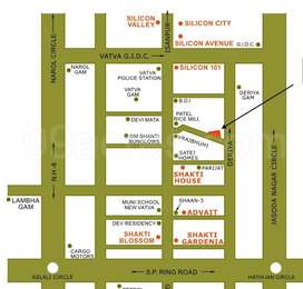Vatva Map 1 BHK Apartment / Flat for sale in Shakti Kailash Tirth Avenue Vatva ...