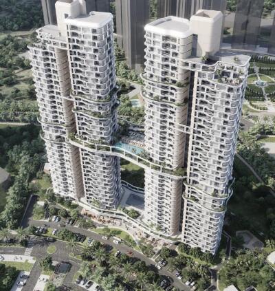 Shalimar One World Pinnacle Aerial View