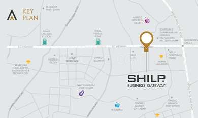 Shilp Group Shilp Business Gateway Map - SG Highway, Ahmedabad North ...