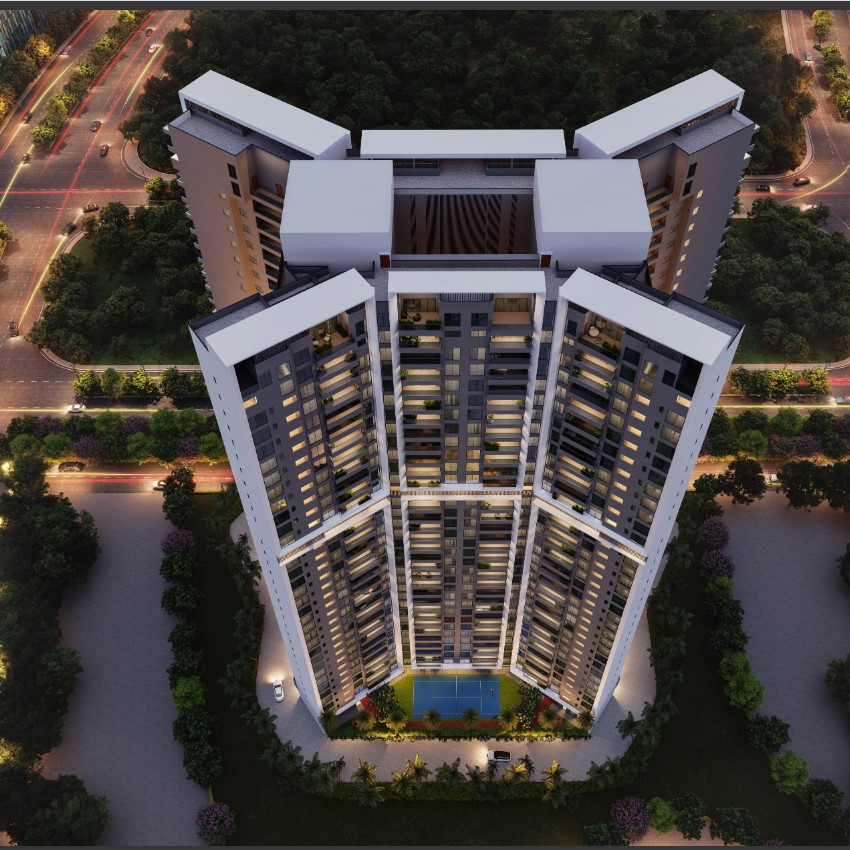 3 BHK Apartment / Flat for sale in Reva by Kaavyaratna Gift City  Gandhinagar - 1615 Sq. Ft.to 2075 Sq. Ft.- 1st floor (out of 34)