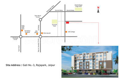 Shivgyan Developers Shivgyan Residency Map - Raja Park, Jaipur Location Map