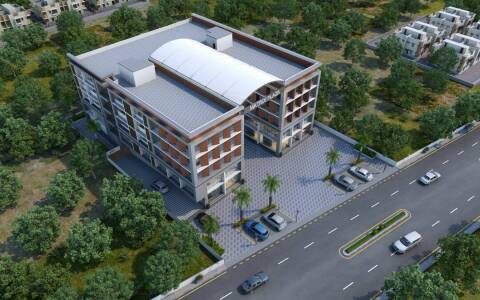 Matrix Plaza Aerial View