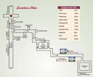 Shri Salasar Developers Sri Krishna Royal Map - Dr AS Rao Nagar ...