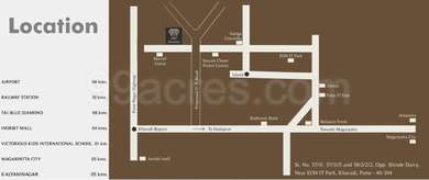 Shubh Developers Shubh Mio Palazzo Map - Tulaja Bhawani Nagar, Kharadi ...