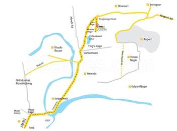 Shubhankar Developments Shubhankar Durvaa Map - Dhanori, Pune East ...