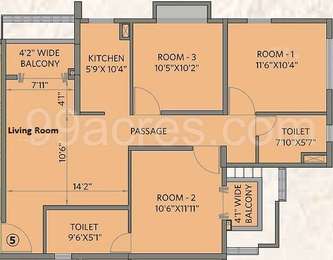 2 BHK Apartment / Flat for sale in Siddha Waterfront Khardah Kolkata ...