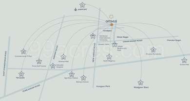 Optimus Map Siddhesh Developers Siddhesh Optimus Map - Viman Nagar, Pune Location Map