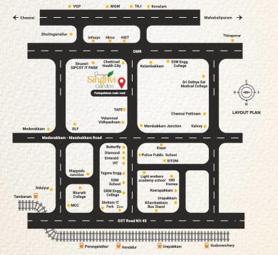 Singhvi Property Developers Serasa Singhvi Garden Map - Pudupakkam ...