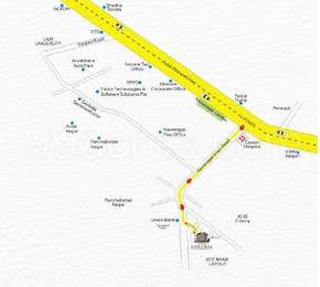 Skytown Builders and Developers Skytown Luxuria Map - Navanagar, Hubli ...