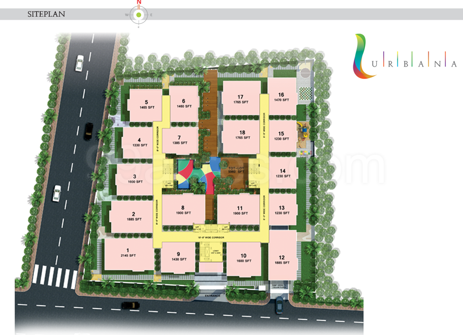 SLN Developers SLN Urbana Floor Plan - SLN Urbana Kompally Secunderabad