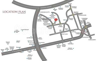 SLV Estates SLV Andal Homes Map - Yapral, Secunderabad Location Map