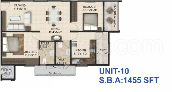 Smr Holdings Smr Vinay Iconia Floor Plan Kondapur Hyderabad