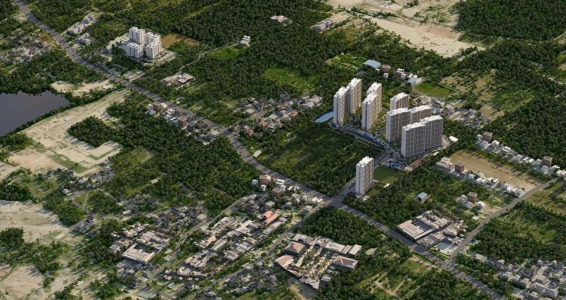 Sobha Dream Gardens Aerial View