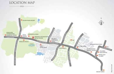 Sobha Developers Sobha Aspire Map - Tumkur Road, Bangalore West ...