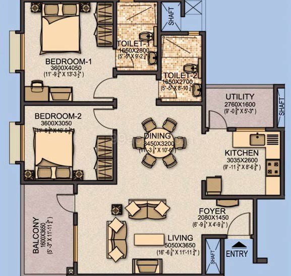 Sobha Developers Sobha Aspire Floor Plan Sobha Aspire - 