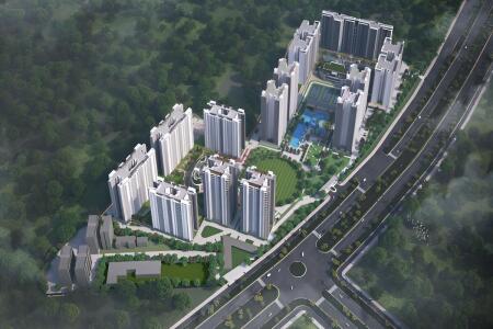 Sobha City Aerial View