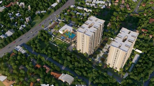 Sobha Palm Court Aerial View