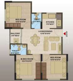 2 BHK Apartment / Flat for sale in Sowparnika Navarathinam Pearl ...