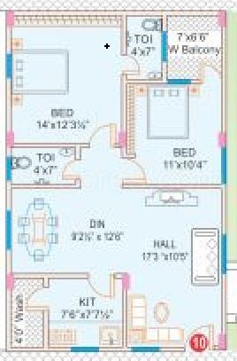 Spa Constructions Spa Sree Nilayam Floor Plan Pragati Nagar