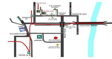 SR Group of Companies Sai Palace Map - Adampur, Patna Location Map