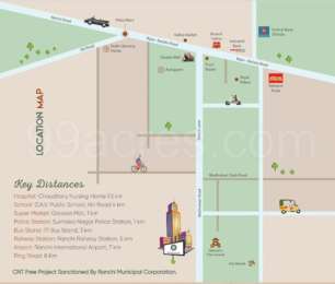 Sri Aghoreshwar Sai Developers Padmaalaya Map - Ratu Road, Ranchi