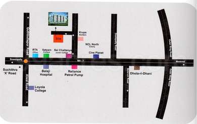 Sri Gajanana Developers Sri Gajanana - 2.location Map Med 