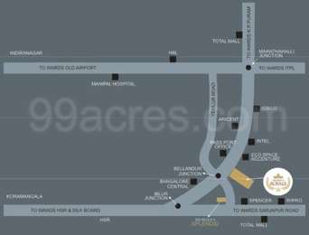 Map Bn Reddy Sri Reddy Developers Sri GM Reddys Royale Map - Bellandur, Bangalore ...