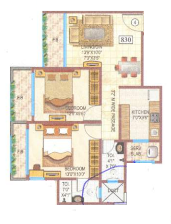 Srishti Group Micro Srishti Floor Plan Bhandup West Central