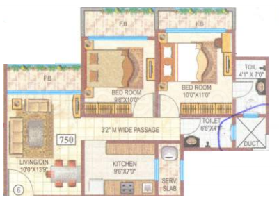 Srishti Group Micro Srishti Floor Plan Bhandup West Central