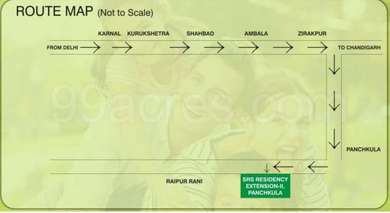 SRS Group Builders SRS Residency Plots Map - Panchkula Extension ...