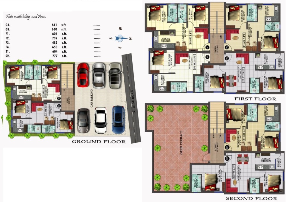 SS Sai Flats Chennai South, Pammal Price List & Brochure, Floor Plan