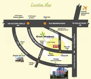 SSV Infrastructures SSV Green Meadows Map - Hoodi, Bangalore East ...