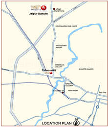 Suncity Projects Suncity Jaipur Map - Sikar Road, Jaipur Location Map
