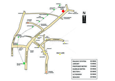 Sunirman Builders Sunirman Moonlit Enclave Map - Barasat, Kolkata North ...