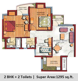 3 BHK Apartment / Flat for sale in Supertech Czar Suites Sector Omicron ...