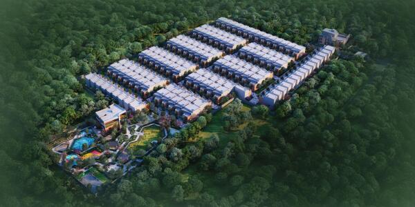 Between The Greens Aerial View