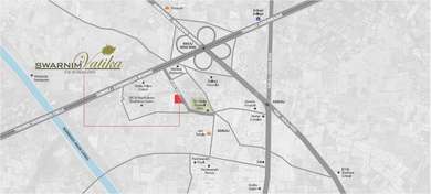Swarnim Group Swarnim Vatika Map - Adalaj, Ahmedabad North Location Map
