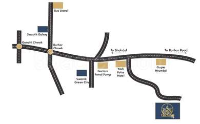 Swastik Buildcon Shahdol Swastik Fortune City Map - Gortara, Shahdol ...