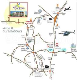 Ms Palya Bangalore Map Swayam Krushi Developers Slv Meadows Map - Vidyaranyapura, Bangalore North  Location Map
