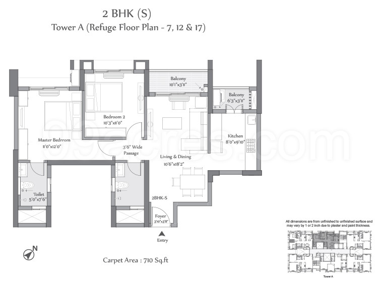 Tata Housing Avenida Floor Plan New Town Kolkata