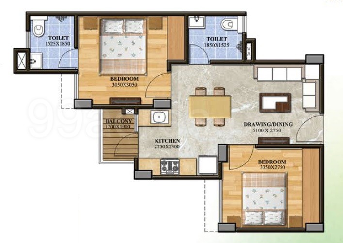 The Golden Woods Golden Woods Umang Floor Plan Lokhra Guwahati