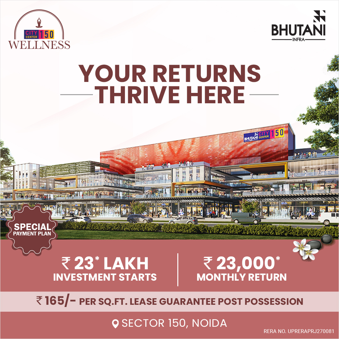 Bhutani City Center 150 Noida, Sector 150 Invest in Office spaces & Shops