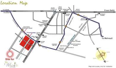 Tulip Infratech Tulip White Map - Sector-69 Gurgaon Location Map