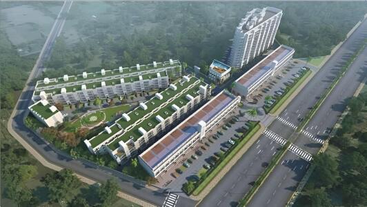 Ubber Mews Gate Aerial View