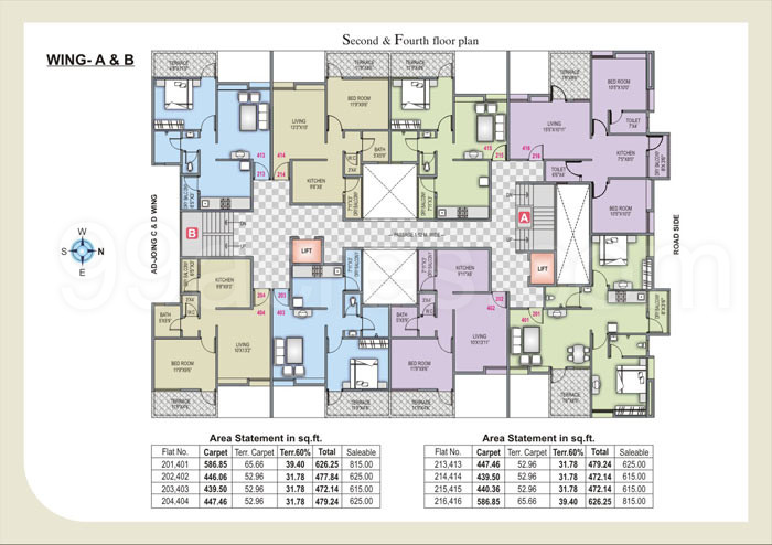 Unecha Associates Builders Sai Galaxy Floor Plan Typical Floor Plan 1